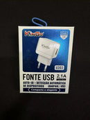 FONTE KINGO USB 2,1A U203