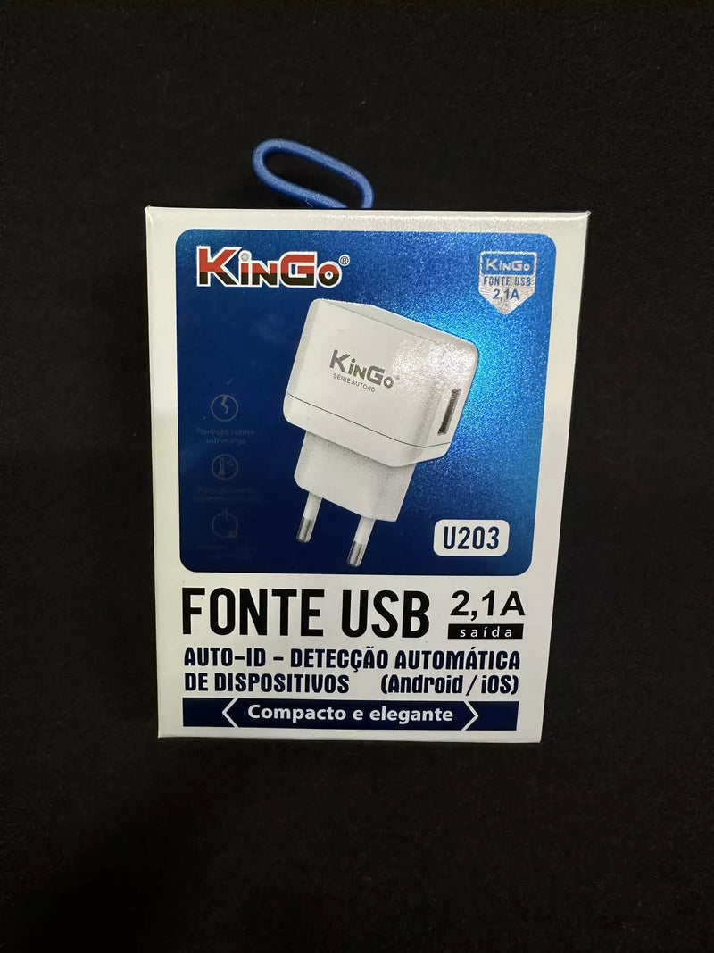 FONTE KINGO USB 2,1A U203