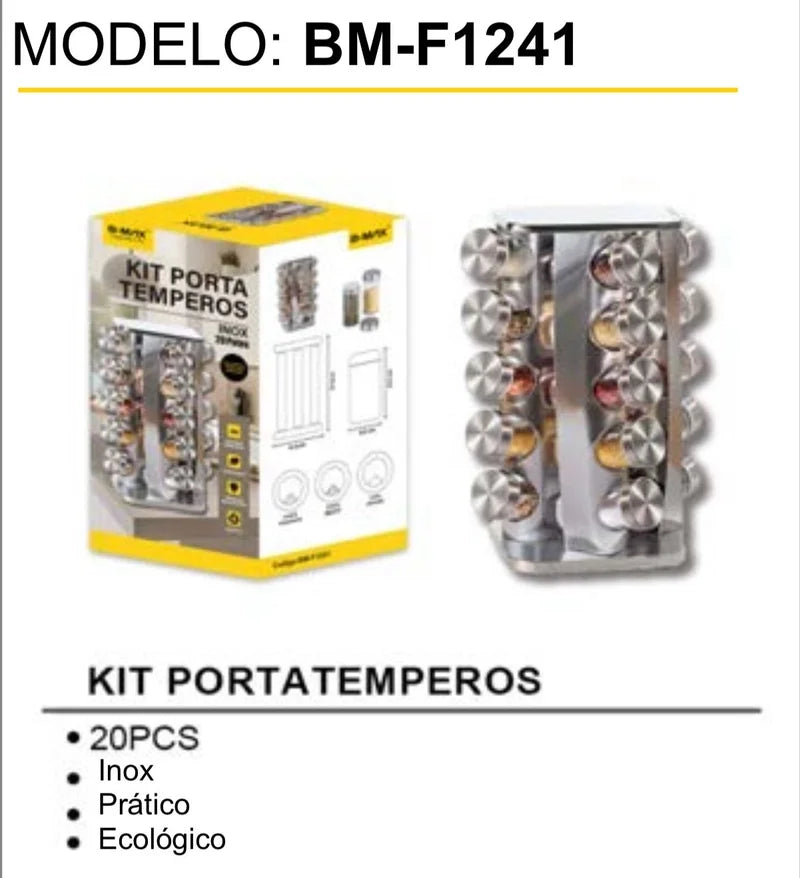 KIT PORTA TEMPEROS BM-F1241
