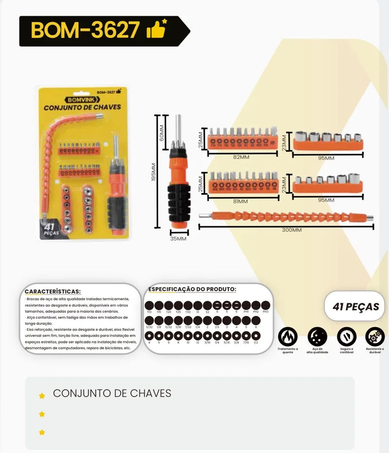 CONJUNTO DE CHAVES BOM-3627