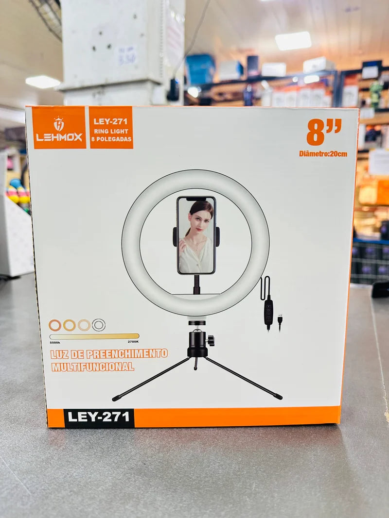 RING LIGHT 20CM LEY-271 8 POLEGADAS